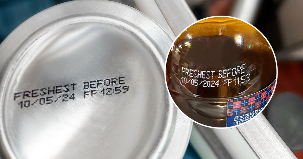 Four Peaks uses Leibinger coders. Source: Leibinger