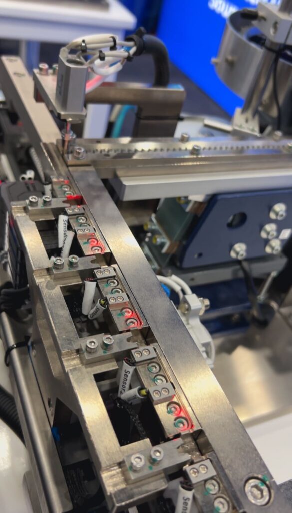Bellco Feeders highlighted a custom vibratory bowl feeders that shows all of the company’s specialties, including machine design and custom escapement.