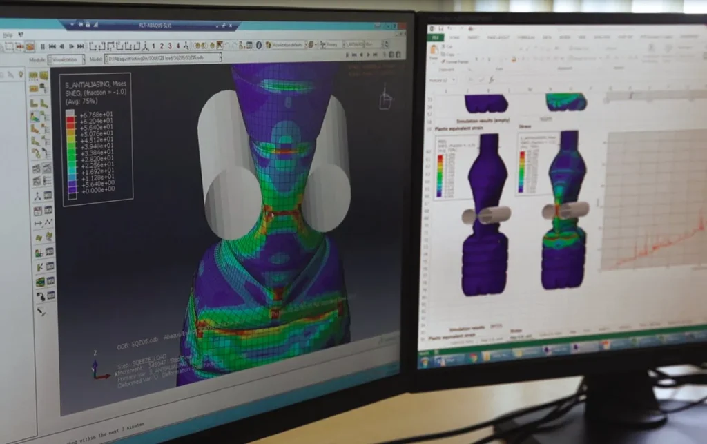 Dassault Systèmes Catia CAD software used in sustainable packaging development and container optimization.