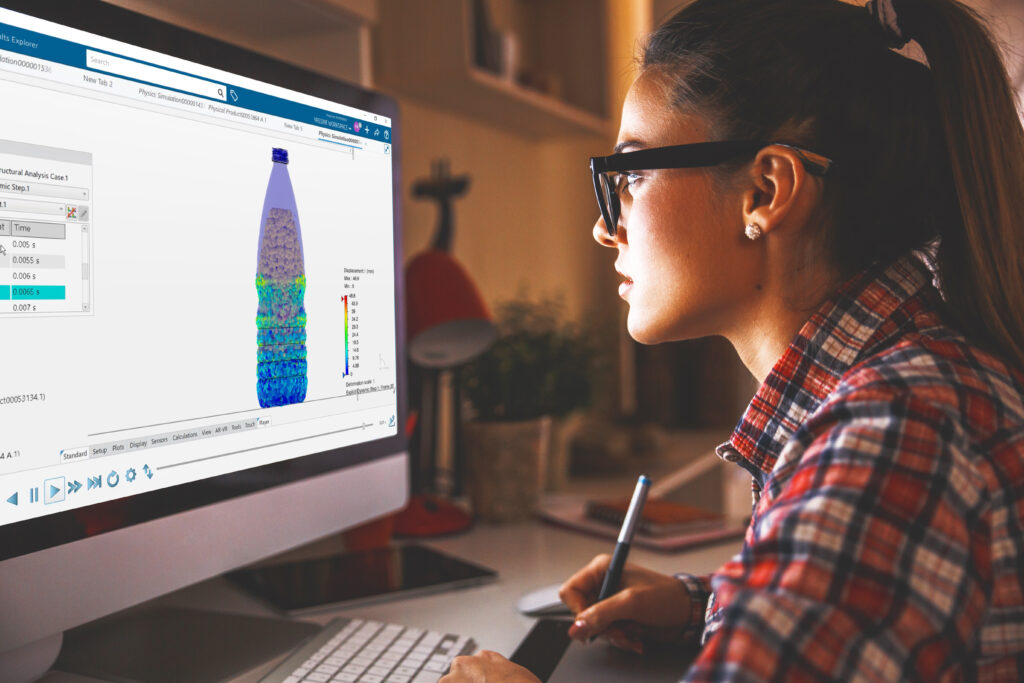 The 3DExperience platform streamlines recyclable packaging development by integrating CAD and finite element analysis (FEA) simulation in a single workflow.