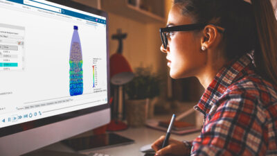 The 3DExperience platform streamlines recyclable packaging development by integrating CAD and finite element analysis (FEA) simulation in a single workflow.