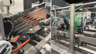 Syntegon's Kliklock AOC was captured on video at Pack Expo Southeast in Atlanta, Georgia, in March 2025. The machine forms, loads, and seals cartons in one motion. The global cartoning market is projected to reach $13.48 billion by 2034, according to a report from Towards Packaging.
