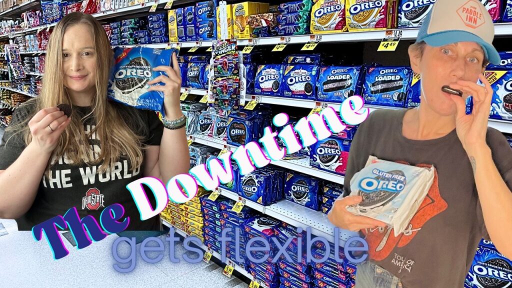 Two smart cookies: Sarah and Sheri show off the resealable power of Oreos and consumer convenience for The Downtime episode 9.