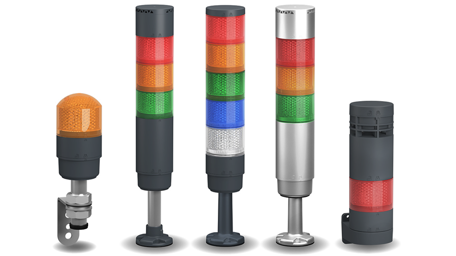 Schneider Electric Harmony XVB7 Modular Tower Lights. Source: Schneider Electric
