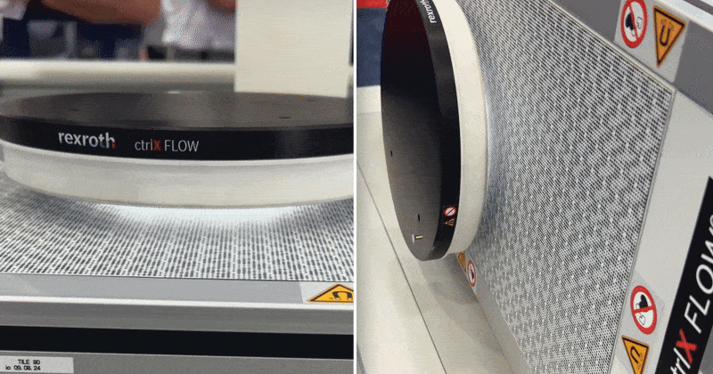 Bosch Rexroth’s ctrlX Flow 6D uses magnetic levitation for smart conveyance with six degrees of freedom, enabling precise, contact-free motion in any direction.