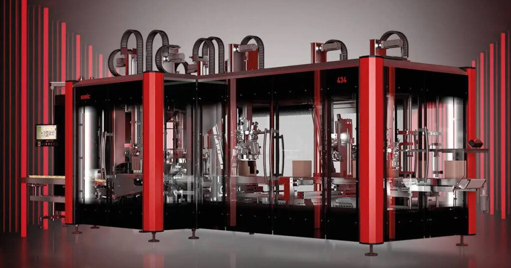 According to Somic Packaging, the 434 SuperFlex case packer features a compact design and supports multiple packaging configurations with energy-efficient technology aimed at improving end-of-line automation.