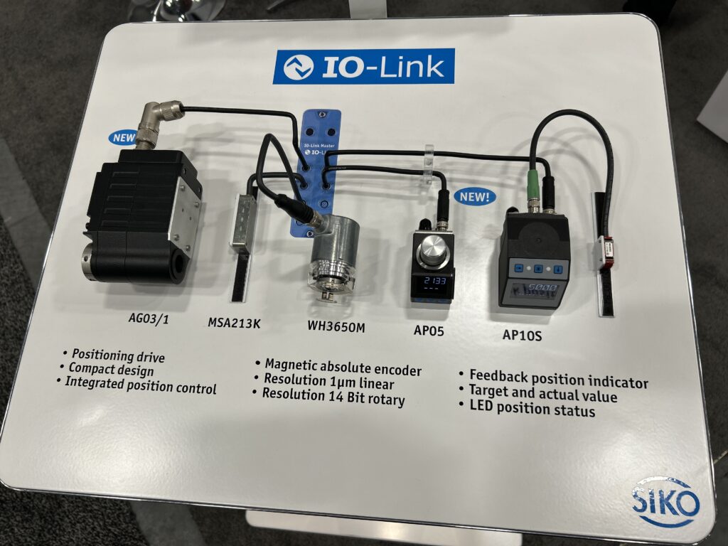 SIKO Products highlighted its IO-Link-enabled components at Pack Expo Las Vegas, including actuators and positioning drives designed for precise industrial automation.