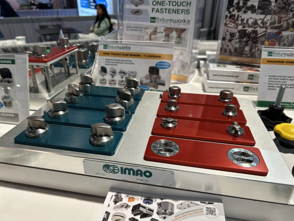 fixtureworks displayed a variety of components at Pack Expo Las Vegas, including one touch fasteners, designed to provide quick and easy locking and unlocking for fixture plates, panels, and more.