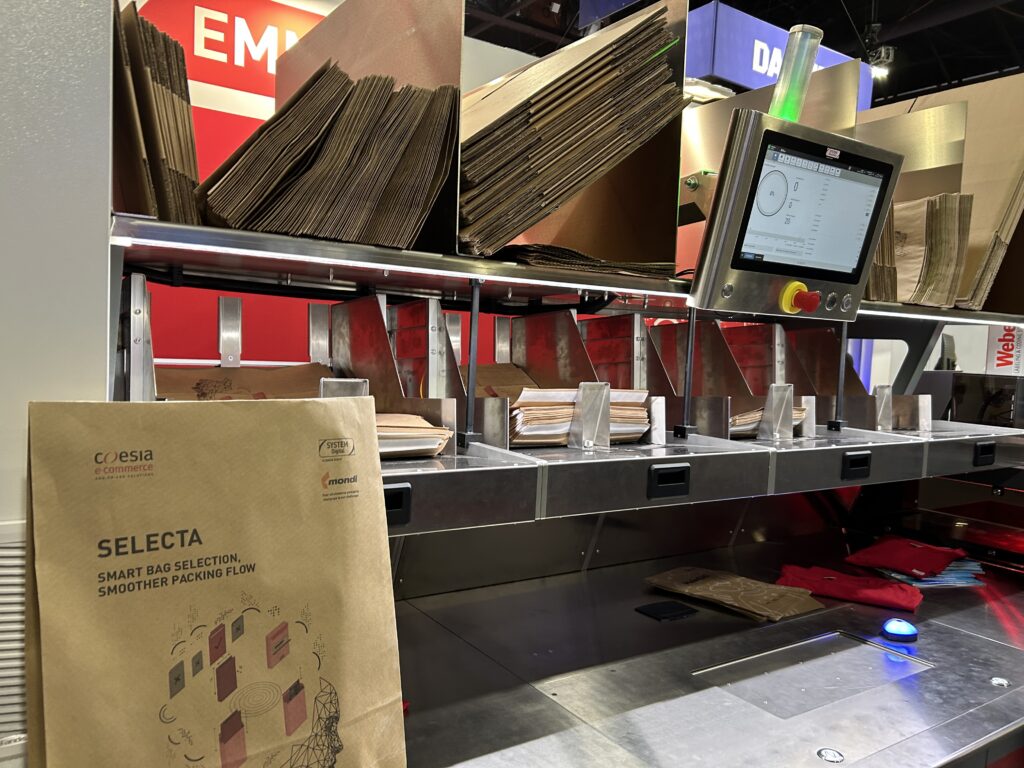 System Digital, a Coesia company, presented SELECTA at Modex 2026 in Atlanta, Georgia, highlighting its automated paper bag handling process, designed to manage up to 530 pieces per hour in e-commerce fulfillment operations.