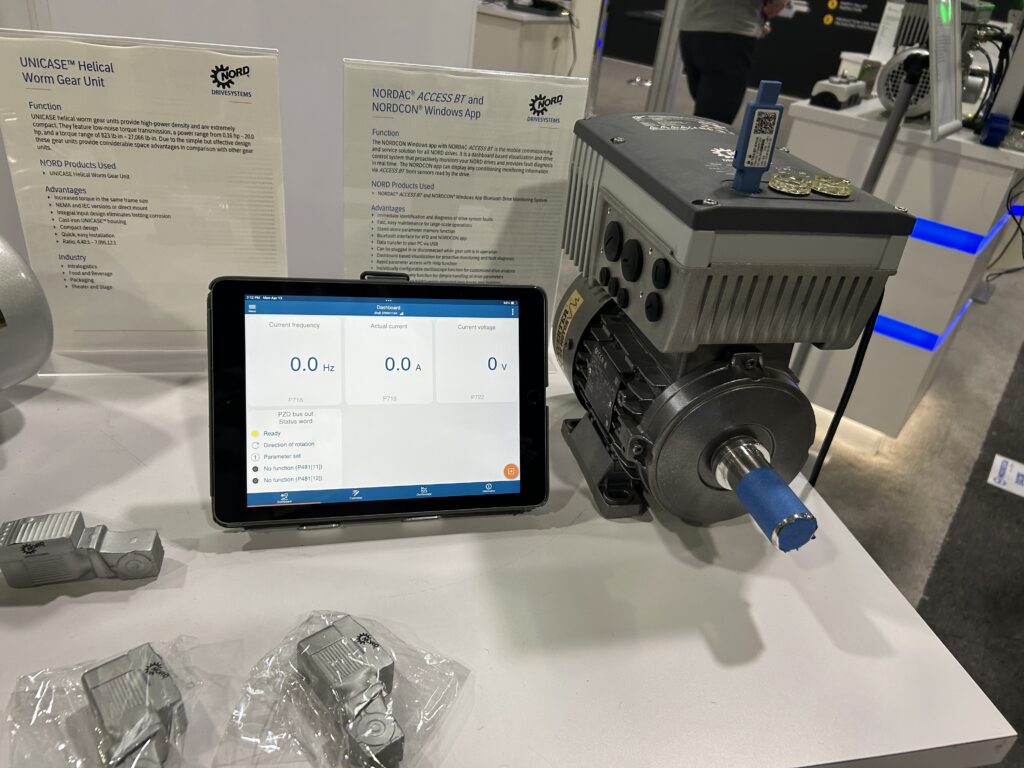 Nord Drivesystems showcased NordAC Access BT and NordCon software at Modex 2026 in Atlanta, Georgia, highlighting tools for drive configuration and monitoring.