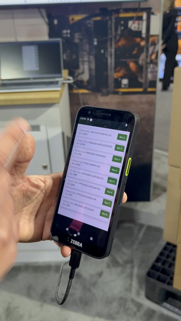 Zebra Technologies on-device AI enablers for receiving at Modex 2026 in Atlanta, Georgia, designed to support automated identification and processing of incoming shipments.