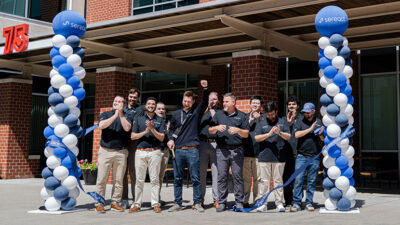 Sereact’s team celebrates the opening of its Boston-area U.S. headquarters.