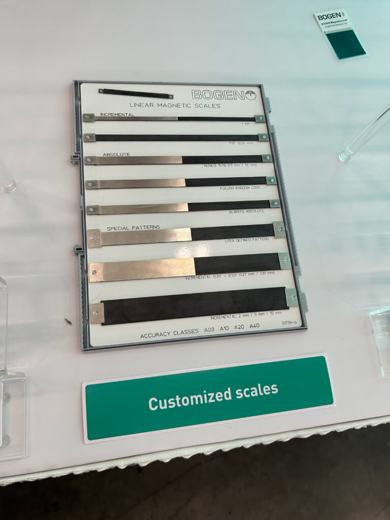 BOGEN Magnetics GmbH showcased its portfolio of customized linear magnetic scales for robotics and industrial automation applications at the 2026 Robotics Summit & Expo in Boston.