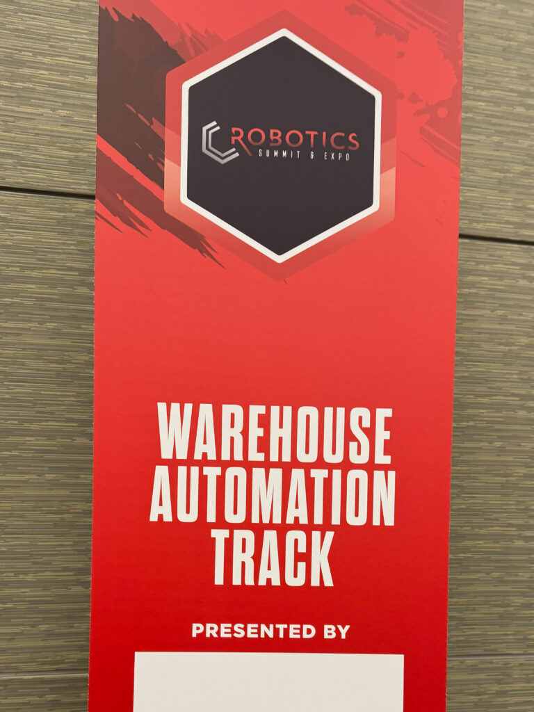 The warehouse automation tracks at the 2026 Robotics Summit & Expo in Boston featured sessions on artificial intelligence, robotics adoption, and warehouse sustainability, including presentations from Chris Morgan of Bastian Solutions, Omar Asali of Ranpak, and Anthony Jules of Robust AI.