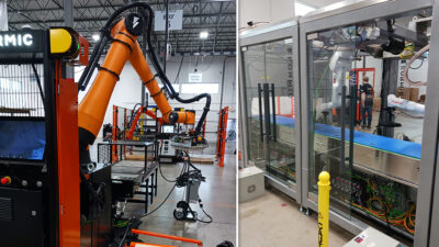 Formic marks the opening of its new headquarters, showcasing robotics-as-a-service palletizing and automation workcells.