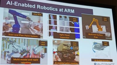 Figure 1: AI has been used for automation for many years, and a modular AI framework from ARM Institute could help accelerate AI-enabled robotics for manufacturing, as explained at Automate 2026 from Association for Advancing Automation (A3). Courtesy: Mark T. Hoske, Control Engineering