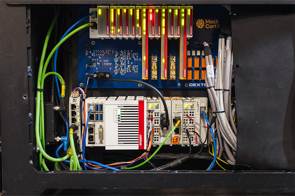 Beckhoff control tech supports motion, safety, navigation, and data functions for Mech.