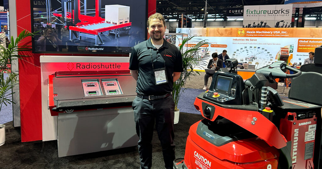 Shawn Donahue, product marketing manager for automation at Toyota Material Handling, discussed how integrated automation can help manufacturers respond to higher throughput demands, seasonal changes, and shifting operations at Automate 2026 in Chicago.