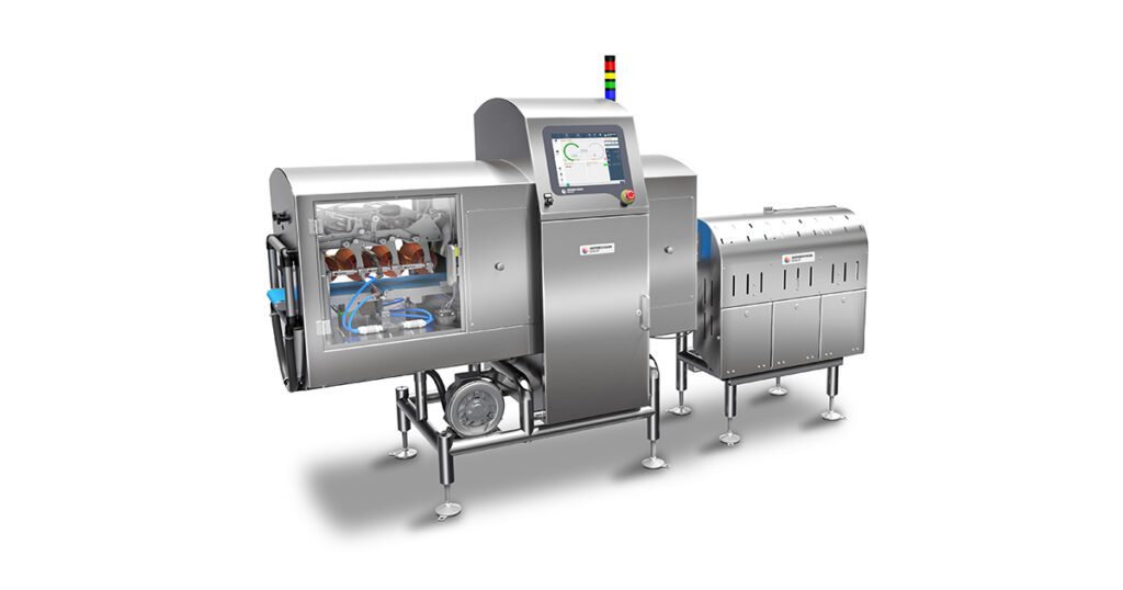 Antares Vision Group’s ALL-IN-ONE inspection system combines micro-leak detection, X-ray inspection, and checkweighing in one machine for in-line packaging quality control.