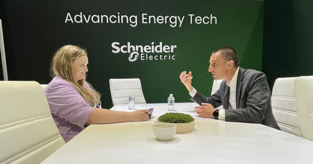 Sarah Wynn, senior editor for Arrowfly's Packaging OEM, interviews Fabrice Meunier, vice president of industrial end users and software business at Schneider Electric, about AI, edge computing, machine data, and high-speed packaging automation.