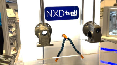 NORD’s NXD tupH surface conversion technology protects aluminum drives from corrosion caused by caustic washdowns in food and beverage applications.